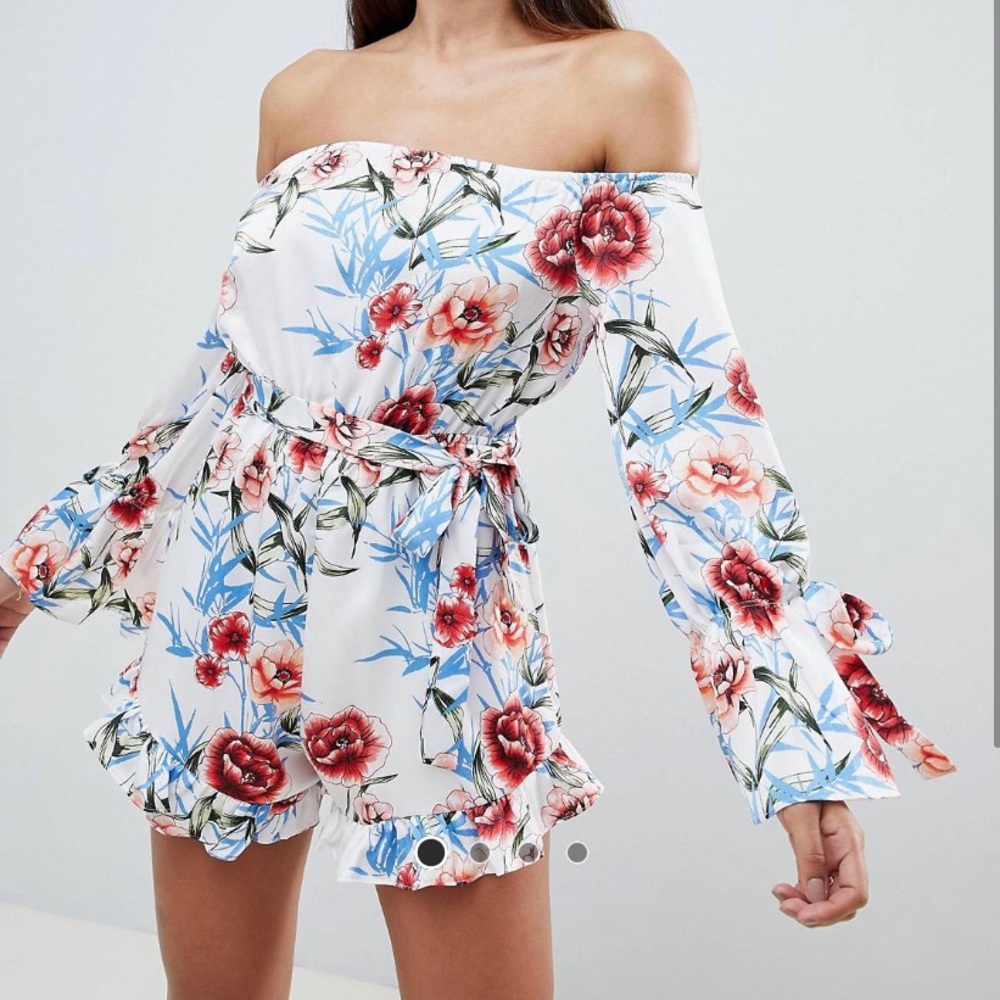 Pretty Little Thing Floral Spring Romper